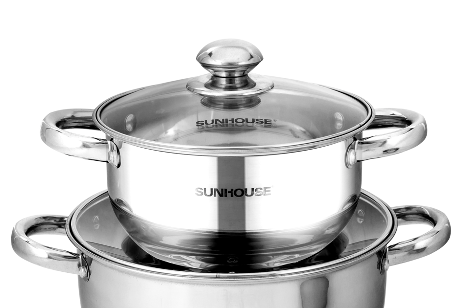 Bộ nồi inox 3 đáy SUNHOUSE SH334 004
